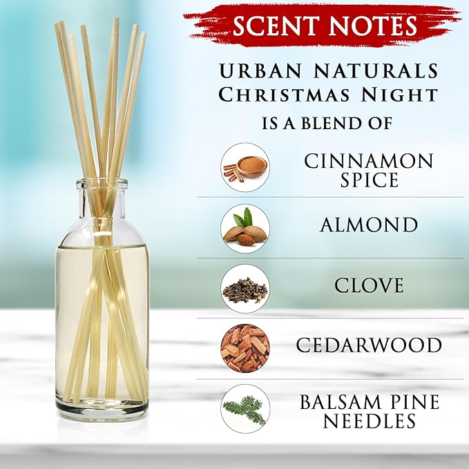 Urban Naturals Christmas Night Reed Diffuser Set - Image 2