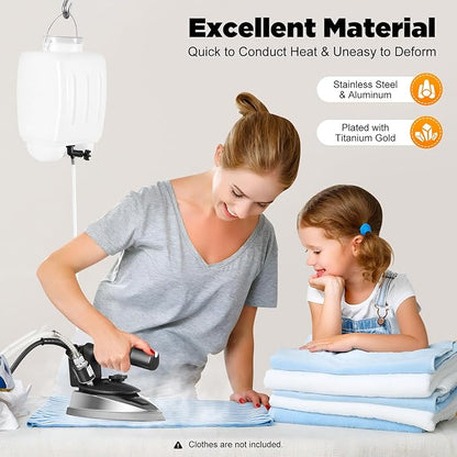 Industrial Gravity Feed Steam Iron 1200W Commercial Electric Iron - Image 2