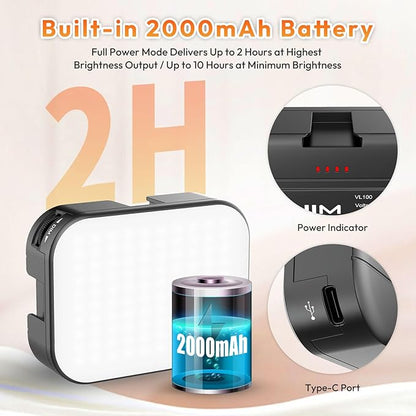Ulanzi VL100X Selfie Light, Clip LED Light Panel - Image 5