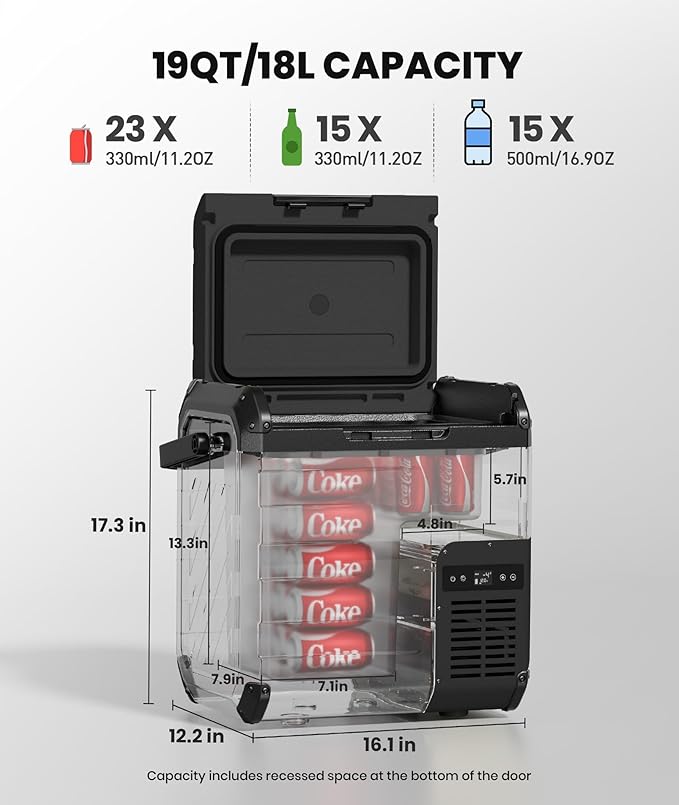 EENOUR D18 19Qt/18L 12V Car Refrigerator - Image 7