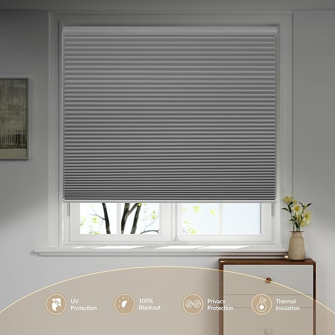 Boolegon Motorized Blinds with Remote, 100% Blackout Smart Blinds, Automatic - Image 2