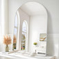 Arched Bathroom Mirror, Wall Mounted Mirror, Living Room, Hanging or Leaning by GLASHOM
