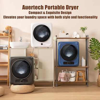 Auertech 1.5 Cu.Ft Portable Clothes Dryer, 850 W Front Load Electric Dryer - Image 2