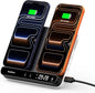 Dual Wireless Charger Stand, SwanScout 504, Foldable Wireless Charging Station by SwanScout