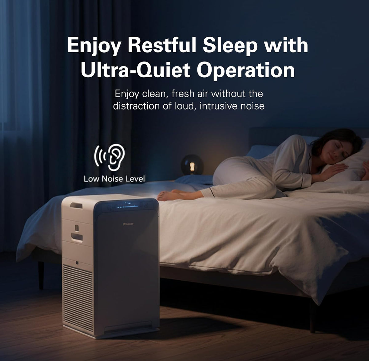 daikin mcb50ysau room air purifier for home, hepa, package contents
