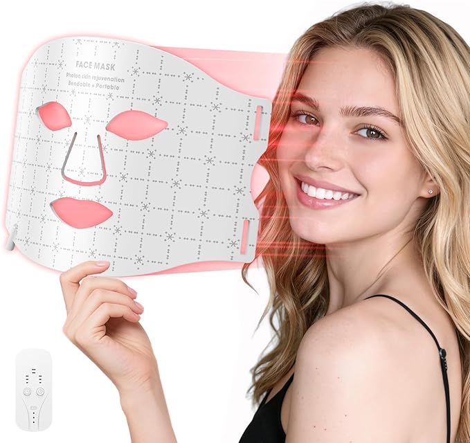 Red Light Therapy for Face & Neck, 7-1 Colors LED Light Therapy mask, by Unknown