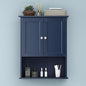 Bathroom Wall Cabinet Navy Blue Over Toilet Storage Cabinets 24x30 in Above by VANIRROR
