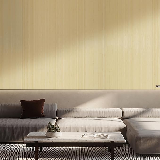 OUZUGIE 1 Pack 96x48 Inch Natural Bamboo Wall Panel – Raw Pole Wrap Paneling - Image 9