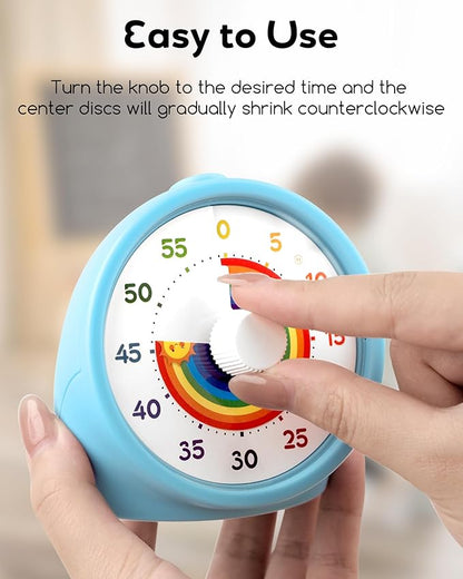 BellMan Visual Timer with Pause Button, 60 Minute Countdown Rainbow Timer - Image 2