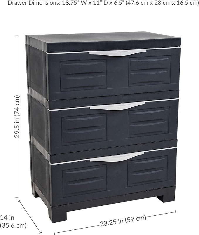 Sunnydaze 29.5" H 3-Tier Storage Cabinet - Image 2