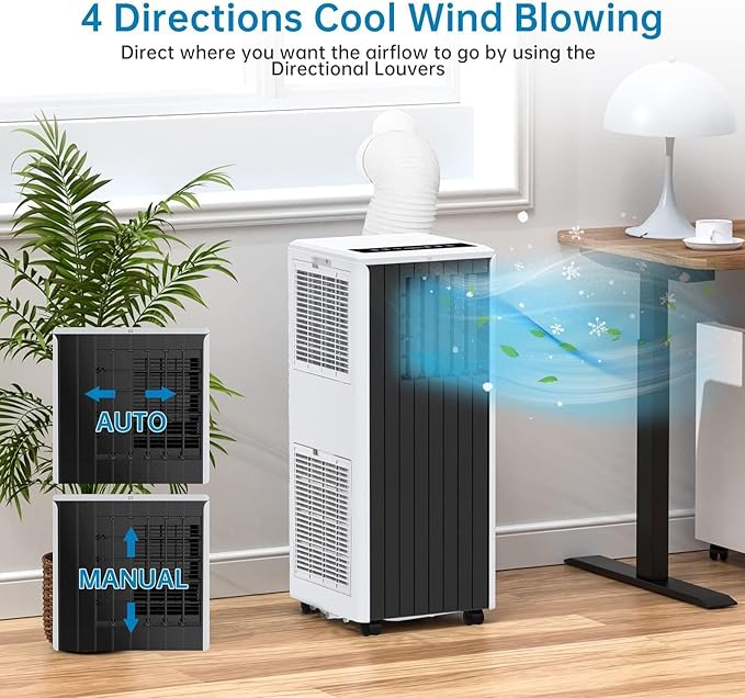 8, 000 BTU Portable Air Conditioner, Smart Control, Cools Up to 350 Sq. Ft. - Image 6
