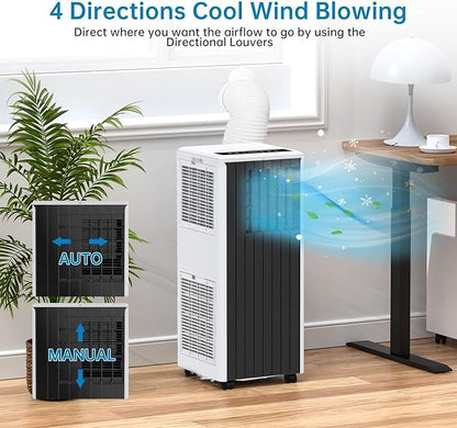 8, 000 BTU Portable Air Conditioner, Smart Control, Cools Up to 350 Sq. Ft. - Image 6