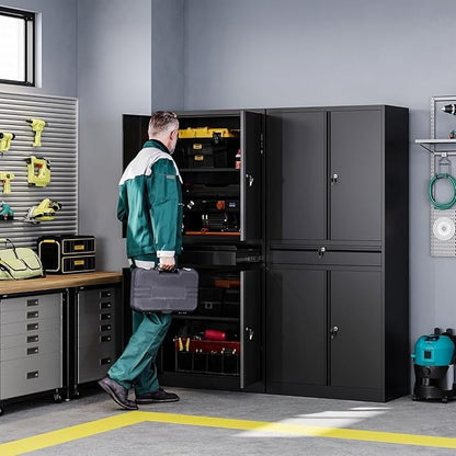 Letaya Metal Garage Storage Cabinet - Image 2