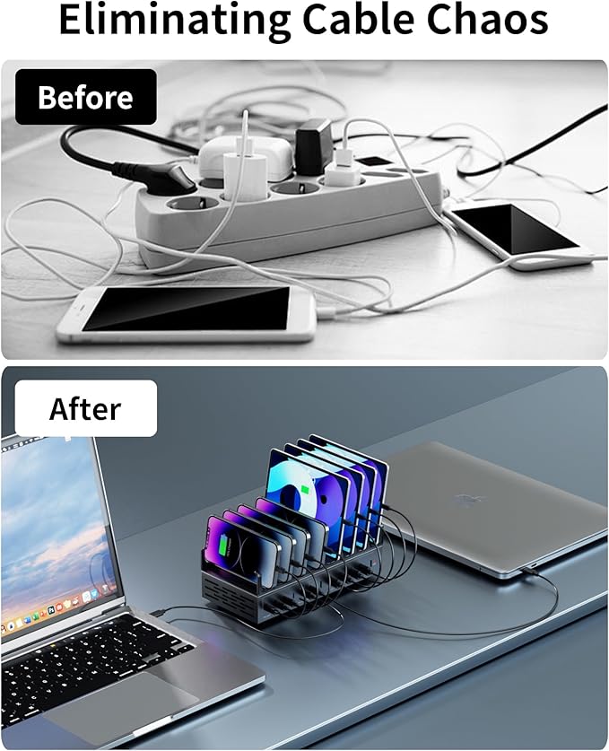 360W Charging Station for Multiple Devices, 12-Port USB C Charging Station - Image 7