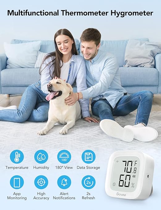 Govee WiFi Thermometer Hygrometer 2Pack H5103, Indoor Temperature Humidity - Image 5