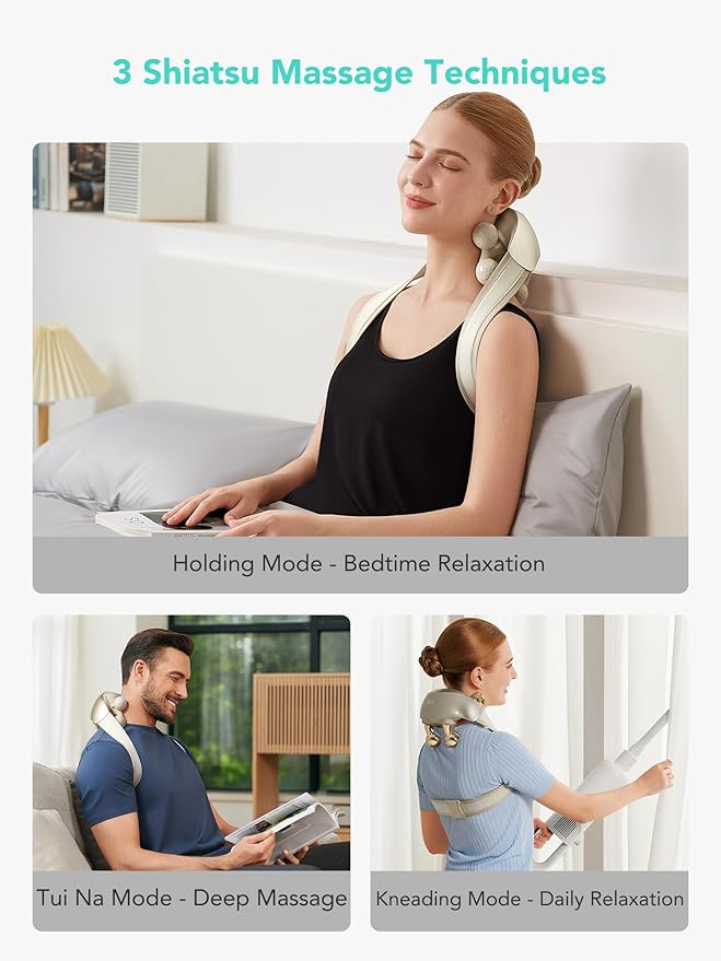 SKG Neck Massager for Pain Relief Deep Tissue Shiatsu Neck and Shoulder - Image 9