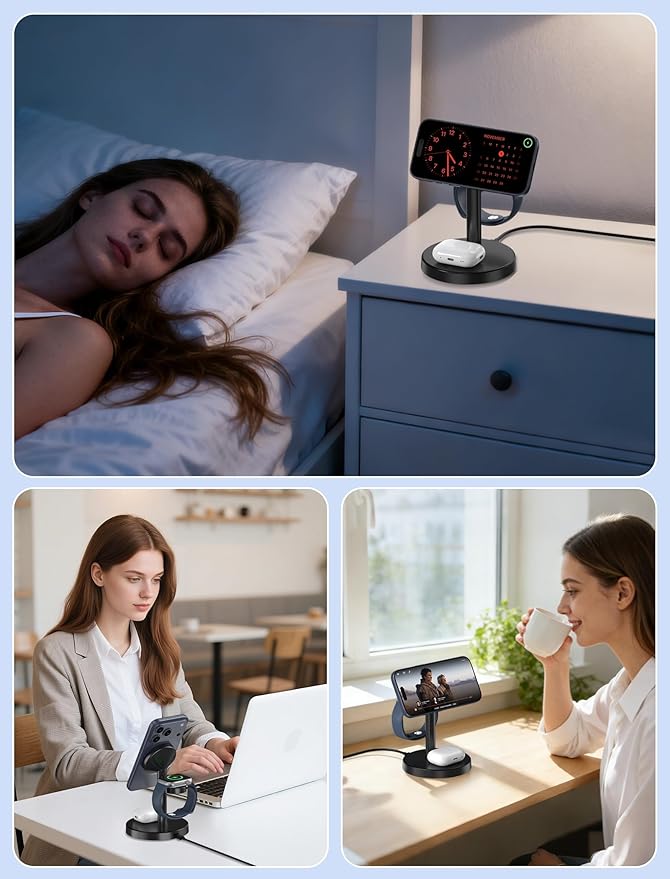 Aeinidi 2026 3 in 1 Wireless Charging Station Compatible - Image 8