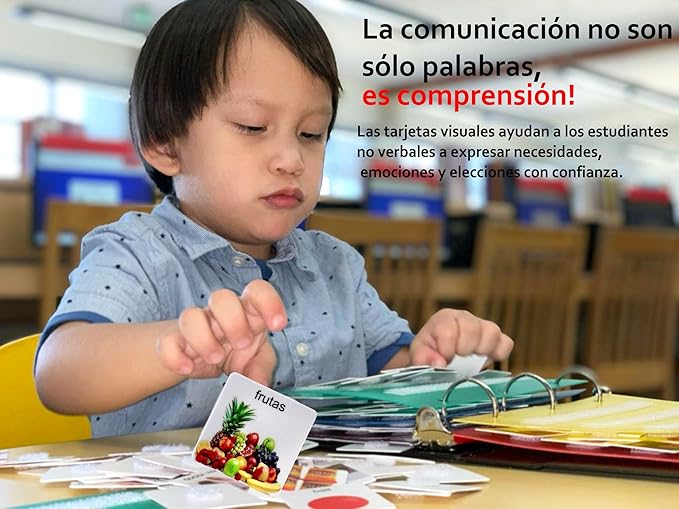 Smile4Autism Small 1.5"x1.5" Loose Spanish Visual Picture Cards, Receptive and - Image 6