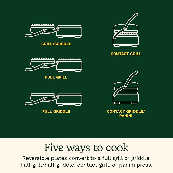 Cuisinart Electric Griddler FIVE Countertop Grill, Enjoy 5-in-1 Functions - Image 4