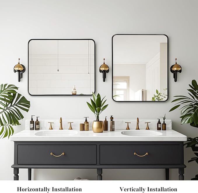 Fabuday Black Bathroom Vanity Mirror - Image 5