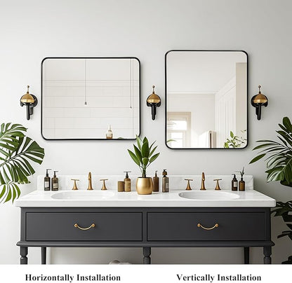Fabuday Black Bathroom Vanity Mirror - Image 5