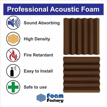 Foam Factory Inc 24 Pack Color Acoustic Foam Panel Studio Soundproofing Wedge - Image 3