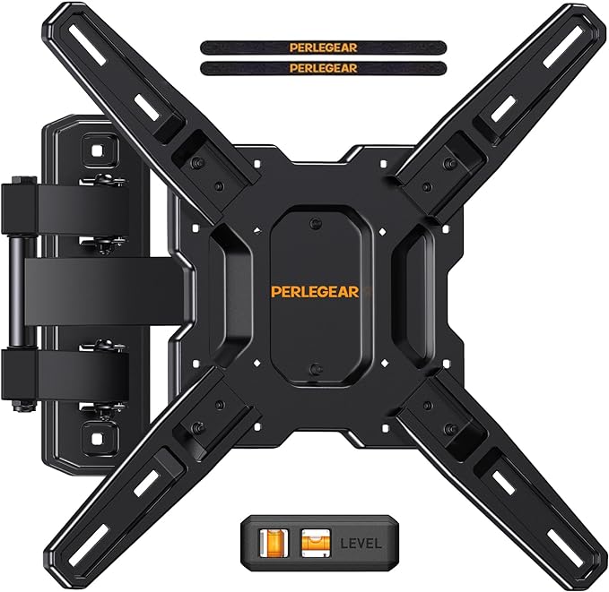 Perlegear Full Motion TV Mount for Most 26–65 inch Flat or Curved TVs up to 82 by Perlegear