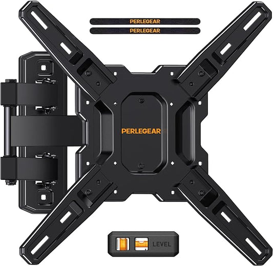 Perlegear Full Motion TV Mount for Most 26–65 inch Flat or Curved TVs up to 82 by Perlegear