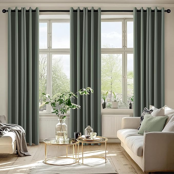 MIULEE Dark Mallard Blackout Curtains - Image 6