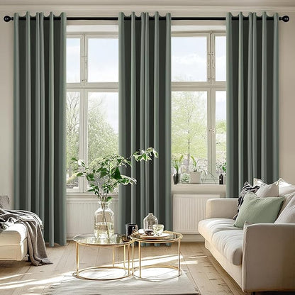 MIULEE Dark Mallard Blackout Curtains - Image 6