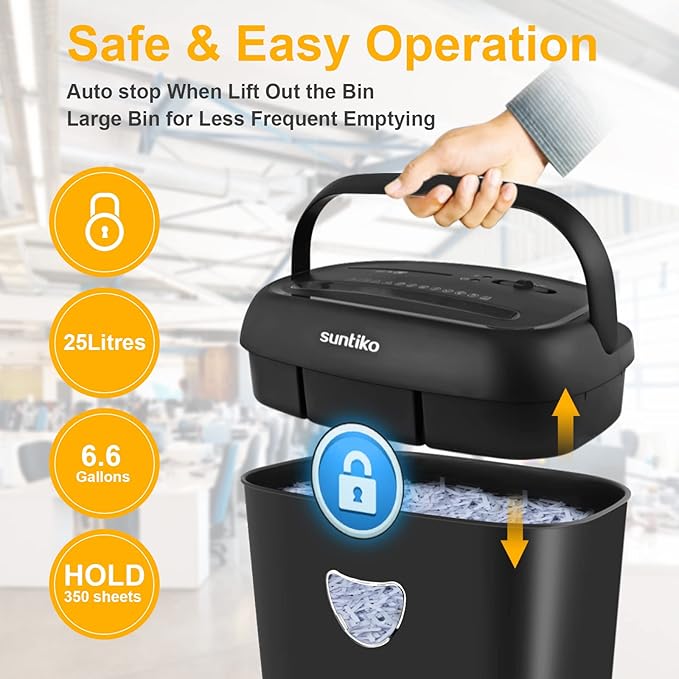 14 Sheet Cross Cut Paper Shredder - Image 6