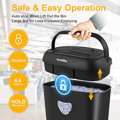 14 Sheet Cross Cut Paper Shredder - Image 6
