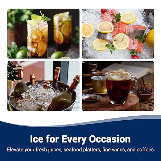 Nugget Ice Maker Countertop, 40lbs/Day Stainless Steel Small Soft Chewable - Image 7