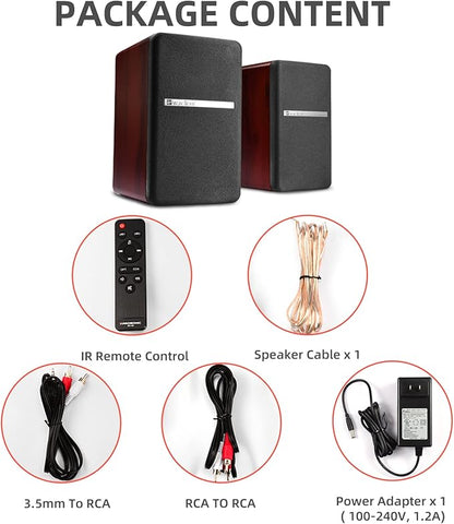 SINGING WOOD BT27 Active Powered Bluetooth Bookshelf Speakers - Image 8