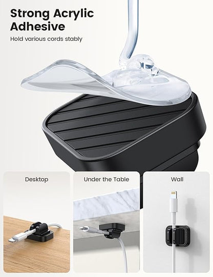 10Pack Cord Holder Clips, Cord Organizer - Image 3