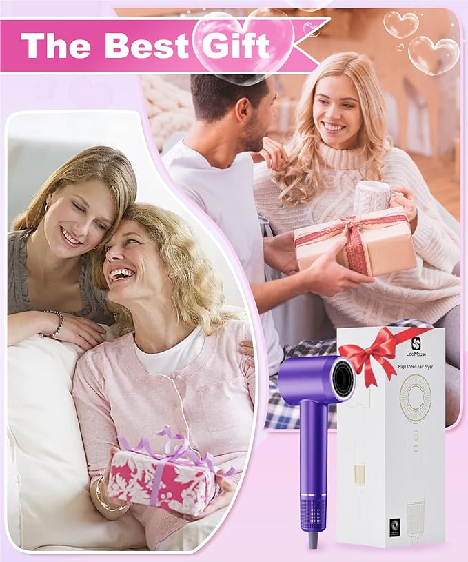High-Speed Ionic Hair Dryer: 150000 RPM Brushless Motor 500 Millions Negative - Image 9