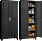 75" Tall Metal Storage Cabinet, Kitchen Pantry Storage Cabinets by MetalMax