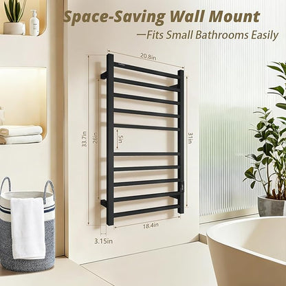 Towel Warmers for Bathroom, Heated Towel Rack Wall Mounted Large Racks - Image 6
