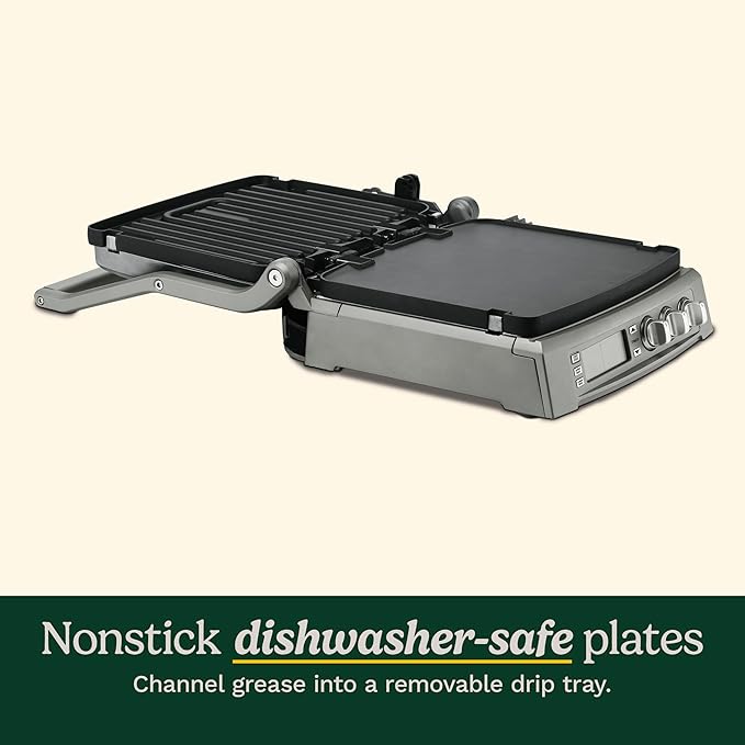 Cuisinart 6-in-1 Elite Griddler, Electric Grill, Griddle & Top Melt, 500°F - Image 3
