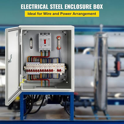 VEVOR NEMA Steel Enclosure, IP66 Waterproof & Dustproof, Outdoor/Indoor - Image 2