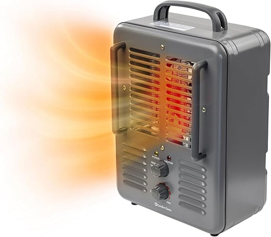 Comfort Zone Utility Space Heater, 1500W Electric Garage Heater by ComfortZone