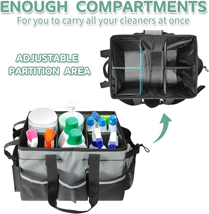 Boczif Cleaning Caddy Bag Wearable, Supplies Organizer - Image 3