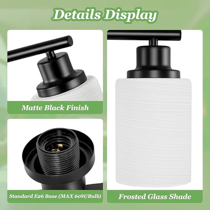 Guliaofo 3-Light Bathroom Light Fixtures, E26 Base Modern Kitchen Light - Image 4