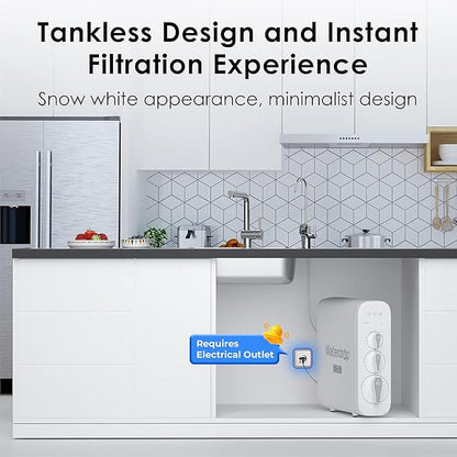 Waterdrop G3P600 Reverse Osmosis System, 8 Stage Tankless Reverse Osmosis Water - Image 9