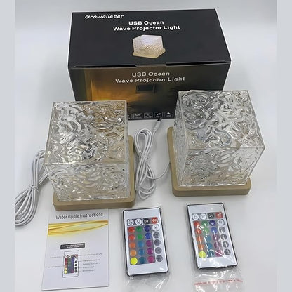 Growalleter Ocean Wave Projection Lamp, 16 Color RGB Mood Light - Image 7