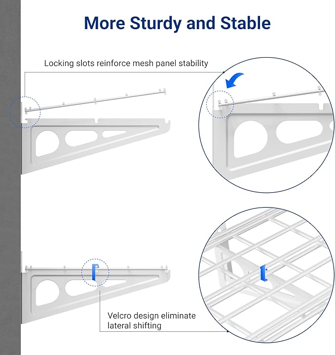 FLEXIMOUNTS 2-Pack 1x4ft 12-inch-by-48-inch Wall Shelf Garage Storage Rack Wall - Image 4