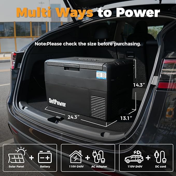 Setpower RF25 12V Refrigerator 27 Quart Portable Electric Cooler - Image 8