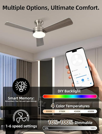 Homlit 42" RGB Ceiling Fan - Image 3