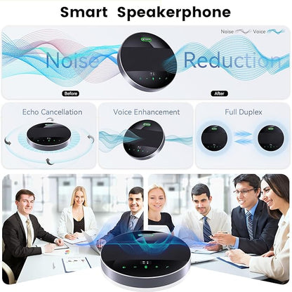 TONGVEO 2-in-1 Conference Speaker and Microphone, Daisy Chain Wireless - Image 2