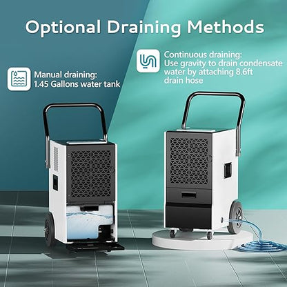 EUHOMY 160 Pints Commercial Dehumidifier - Image 4